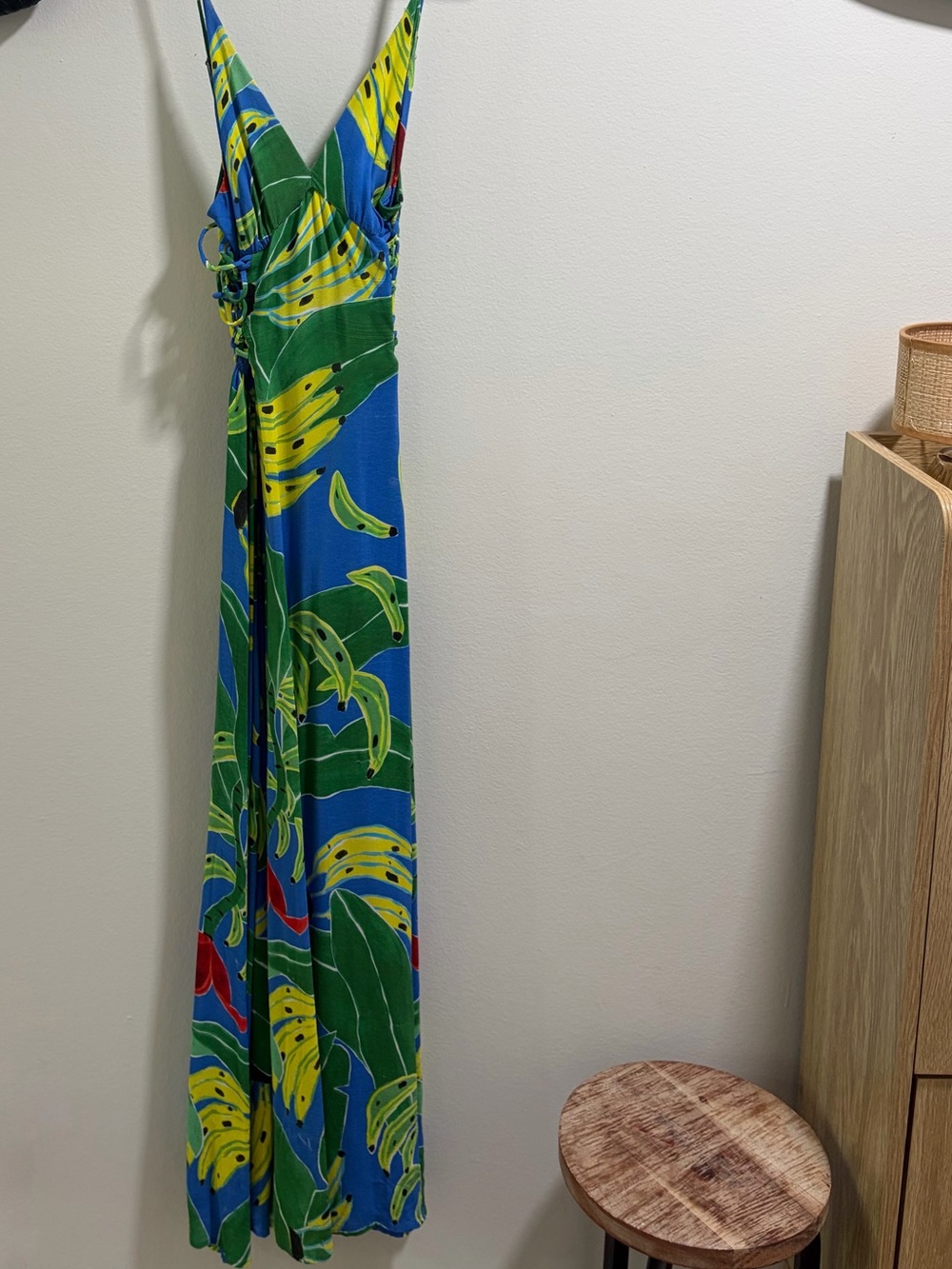 Farm Rio Blue Tropical Banana Print Maxi Dress ๐ - Picture 4 of 8